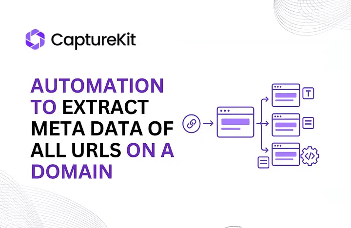 Automation to Extract Title and Description Of All Urls On a Domain