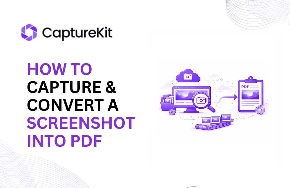 How To Capture & Convert a Screenshot into PDF