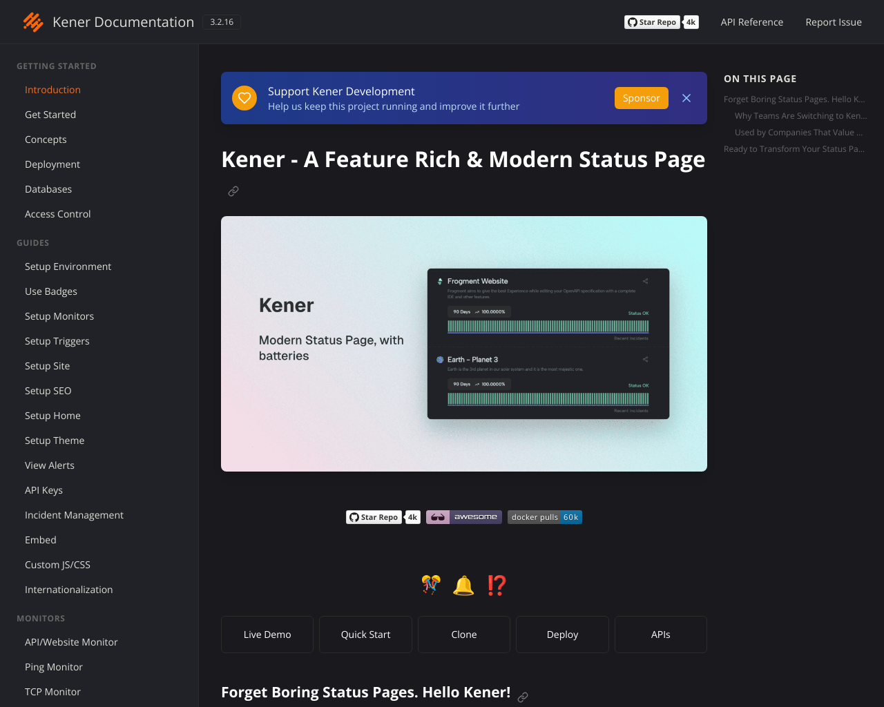 Kener Documentation