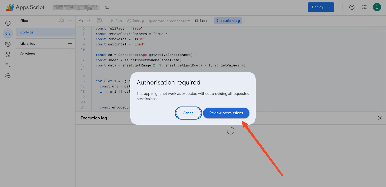 Review permissions
