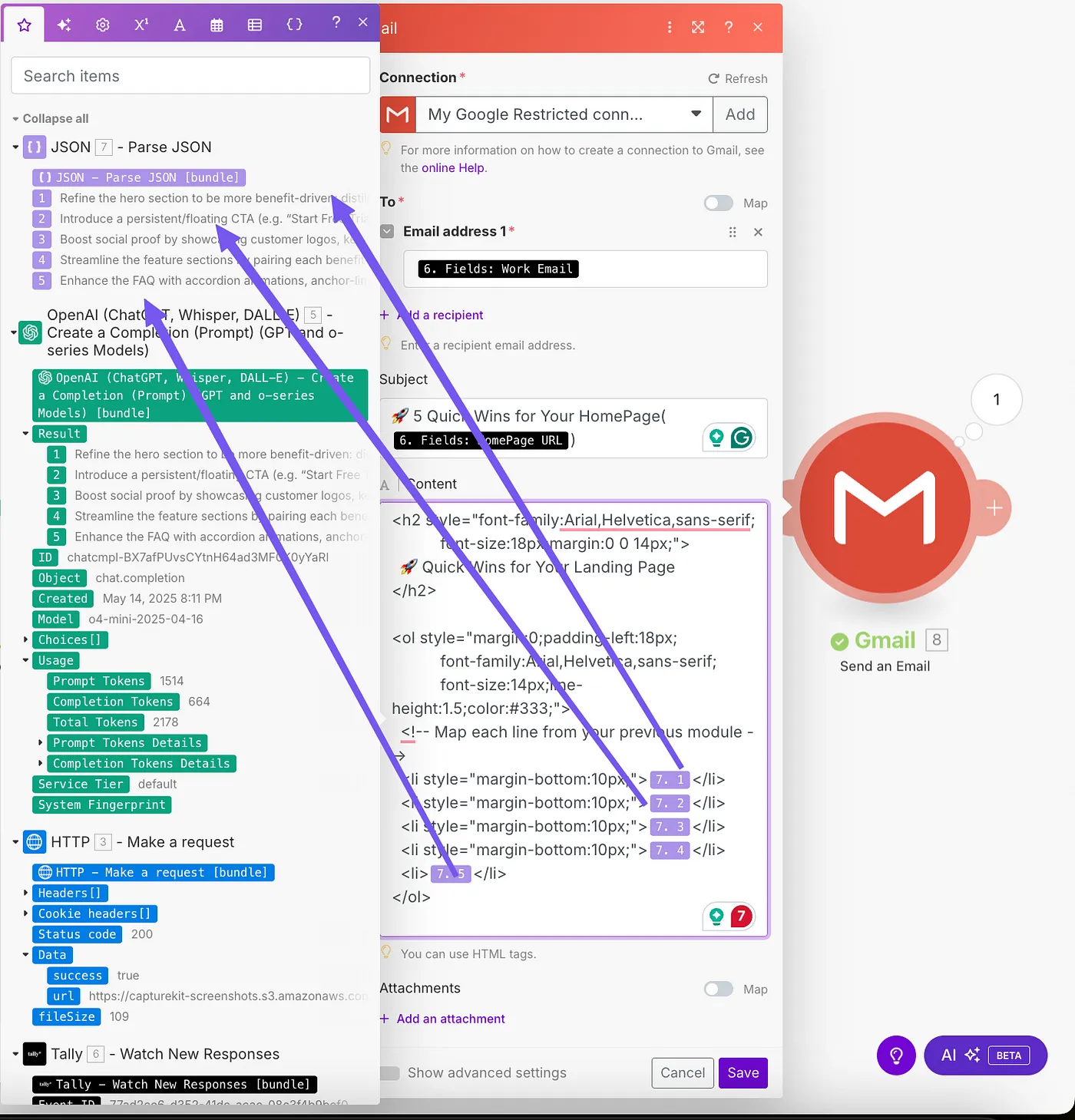 Email Mapping
